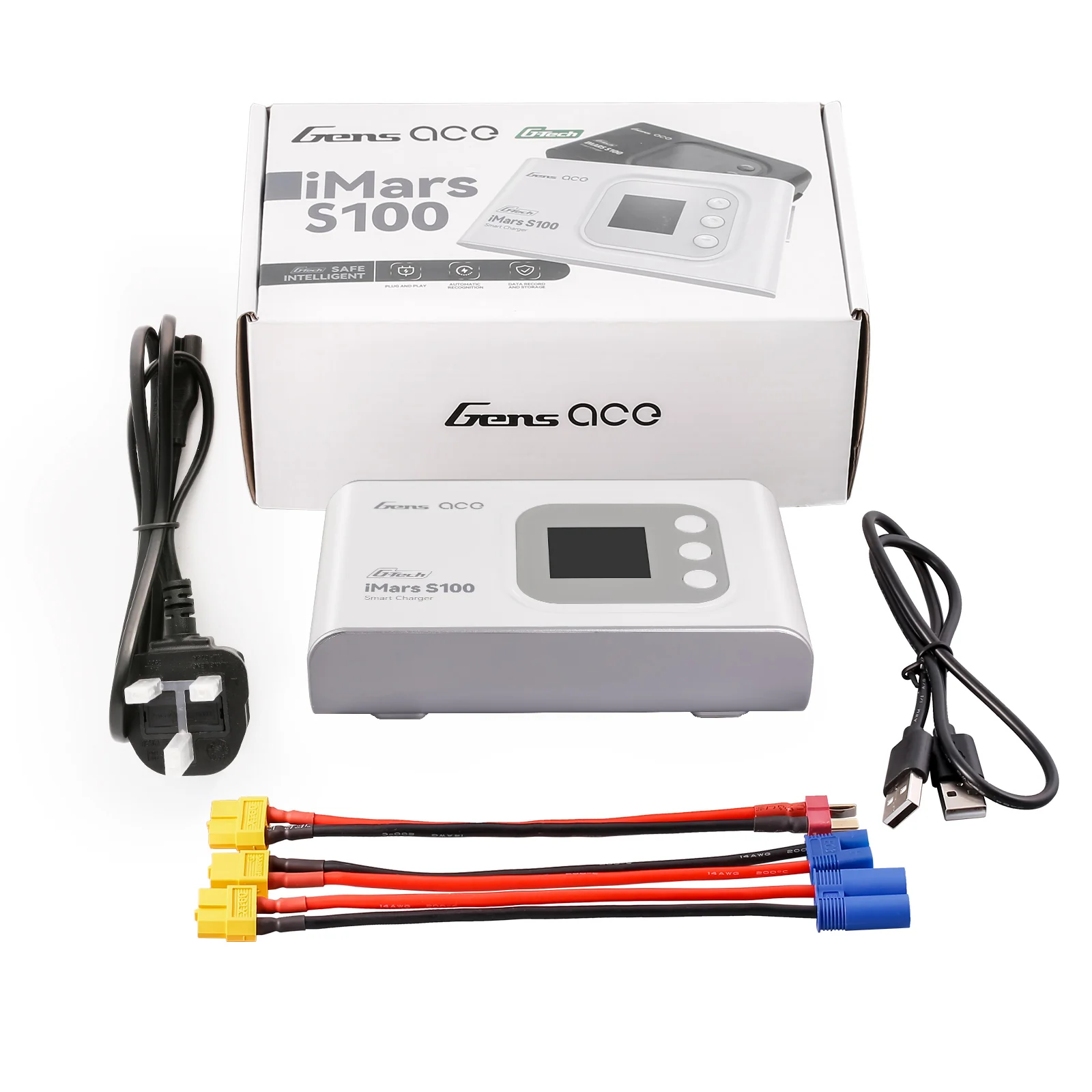 Gens ace iMars S100 G-tech Smart Charger | UK White - Image 8