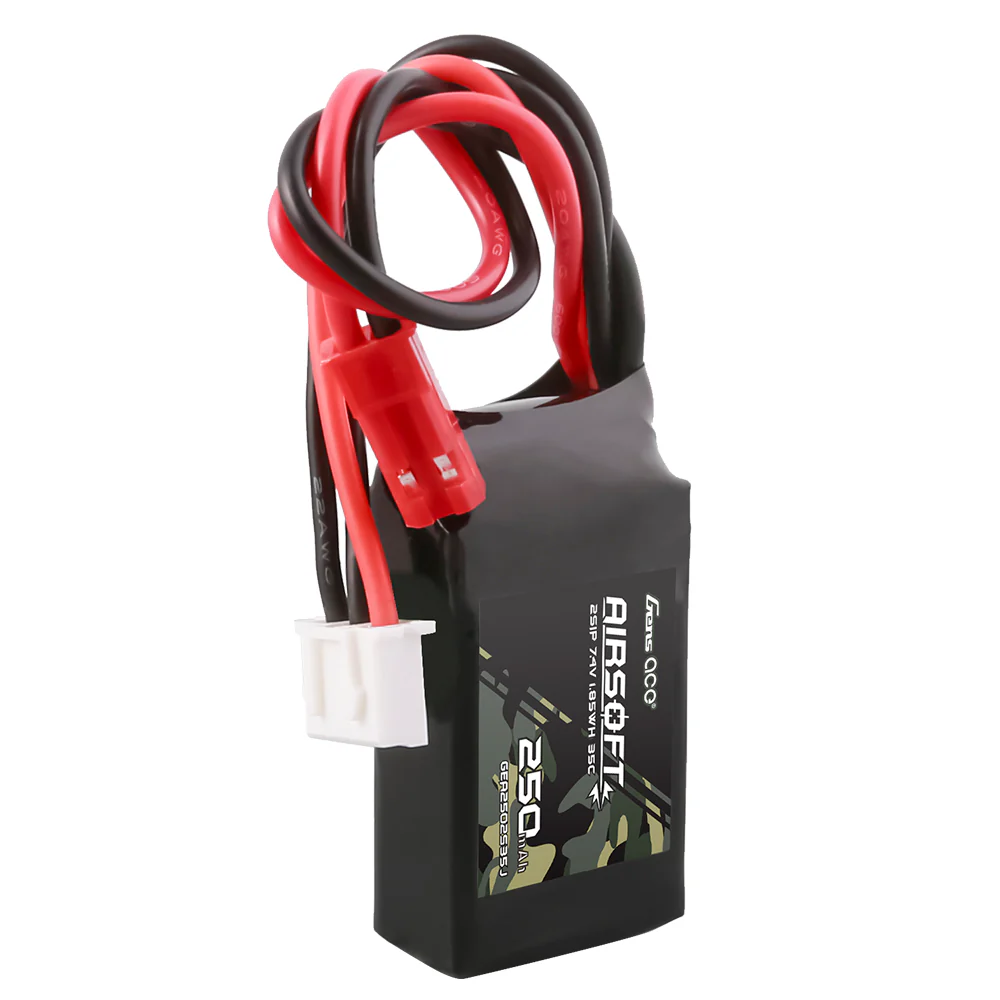 Gens ace 250mAh 7.4V 35C 2S1P Airsoft Gun ( HPA ) Lipo Battery with JST-SYP Plug - Image 3