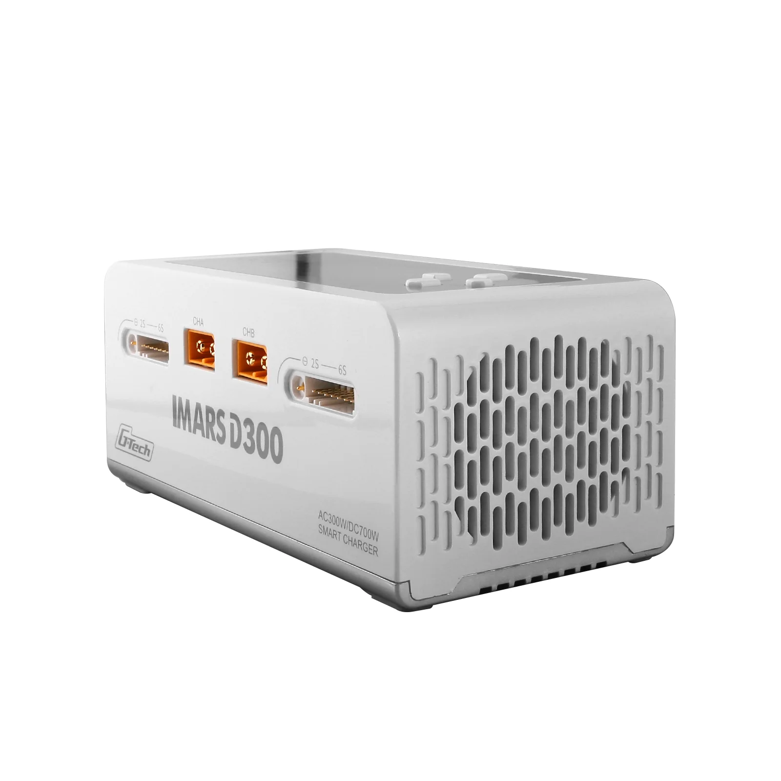 Gens Ace iMars D300 G-Tech Channel AC/DC 300W/700W RC Battery Charger-UK White - Image 3